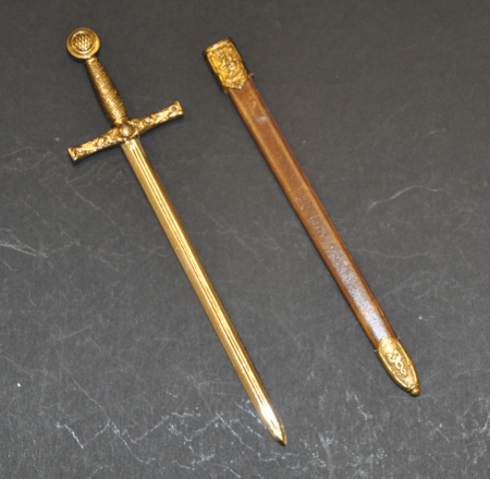 Masonic Letter Opener - 10in length (250mm) - Excalibur Sword